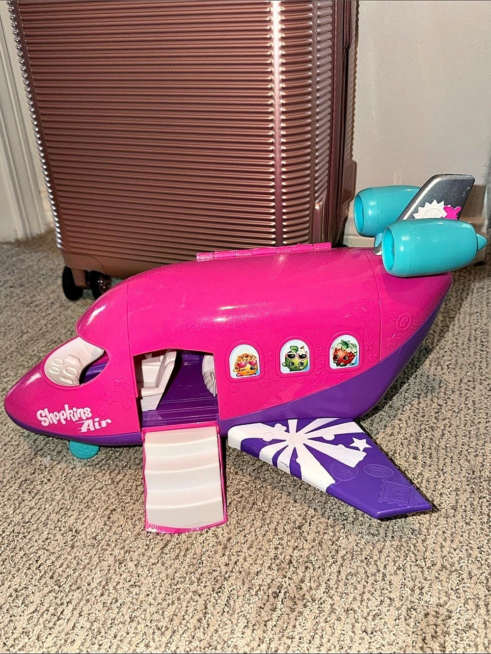 Shopkins Airplane Pink & Purple Toy
